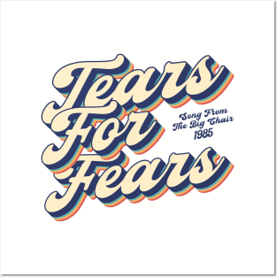 Tears For Fears - Songs From The Big Chair / Retro Layered 90's Posters and Art